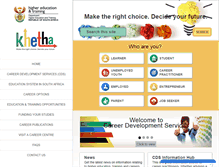 Tablet Screenshot of careerhelp.org.za